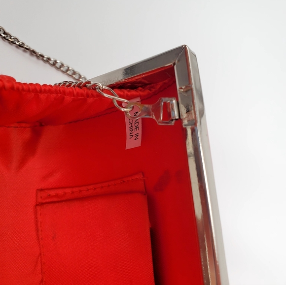 Vintage La Regale Red Clutch Purse (AA04) - Picture 6 of 12